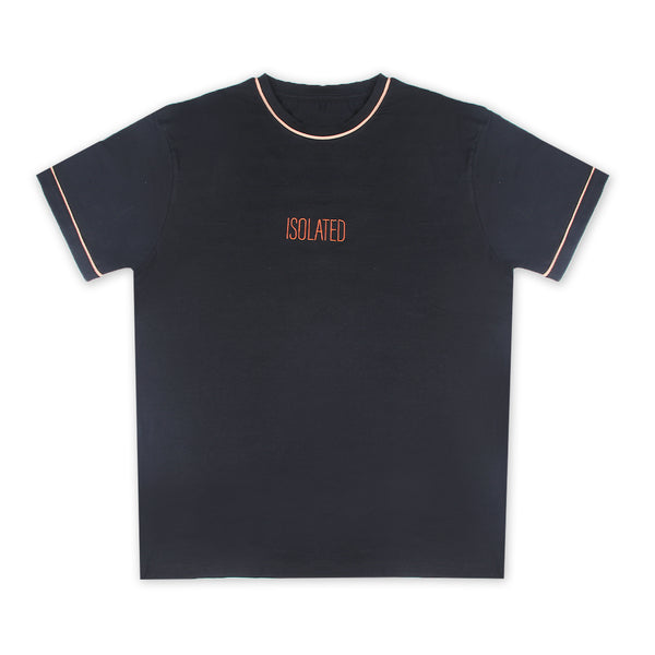 Eminent Men's Printed Half Sleeves T-Shirt - Black