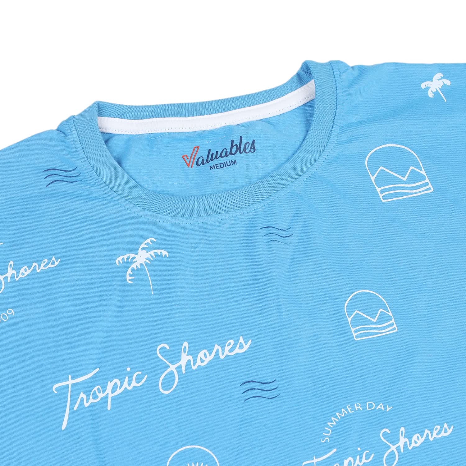 Men's Half Sleeves T-Shirt - Blue, Men's T-Shirts & Polos, Chase Value, Chase Value