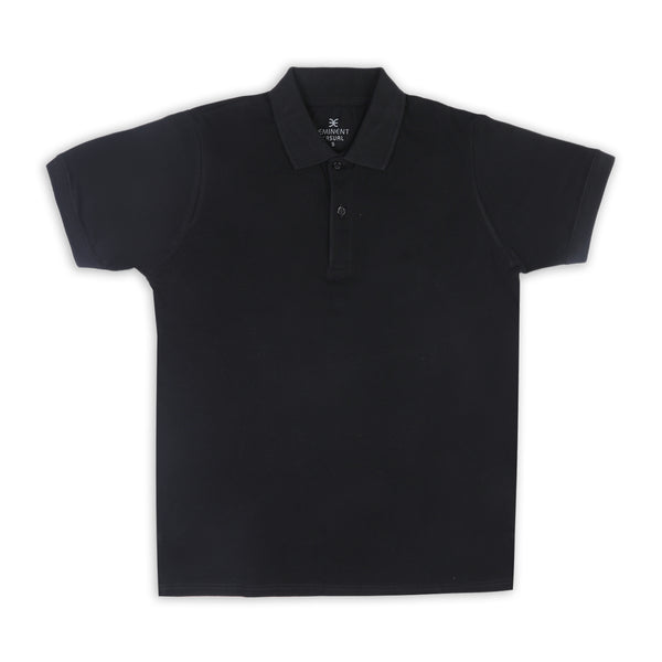 Eminent Men's Half Sleeves Polo T-Shirt - Black