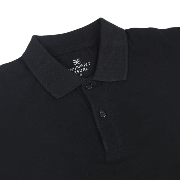 Eminent Men's Half Sleeves Polo T-Shirt - Black