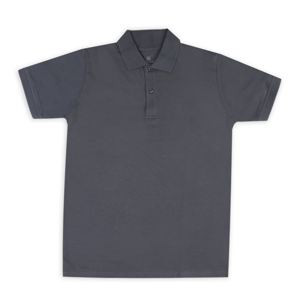Eminent Men's Half Sleeves Polo T-Shirt - Charcoal