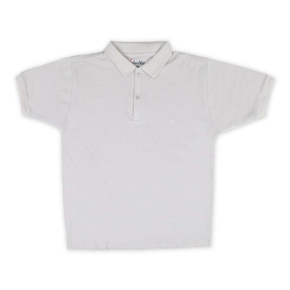 Men's Half Sleeves Polo T-Shirt - Off White, Men's T-Shirts & Polos, Chase Value, Chase Value