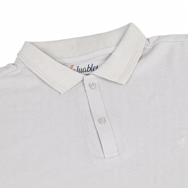 Men's Half Sleeves Polo T-Shirt - Off White