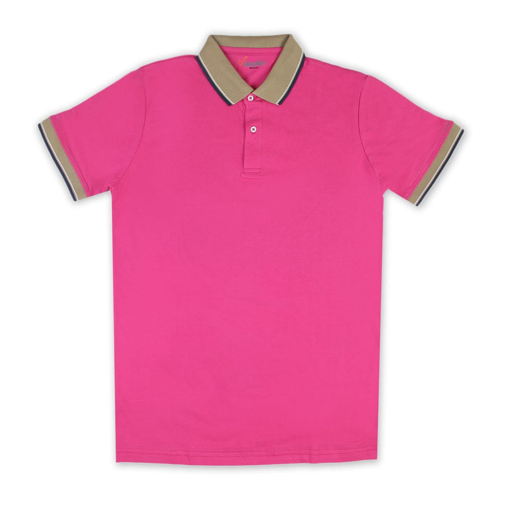 Men's Half sleeves T-Shirt - Pink, Men's T-Shirts & Polos, Chase Value, Chase Value