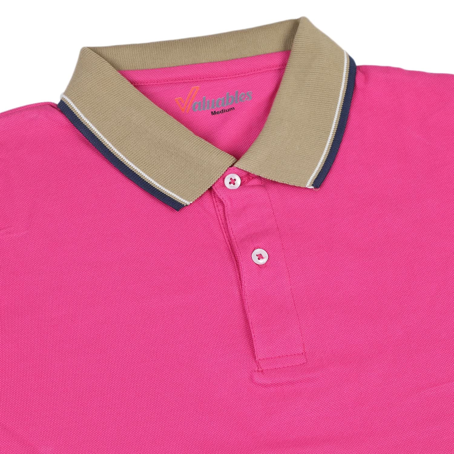Men's Half sleeves T-Shirt - Pink, Men's T-Shirts & Polos, Chase Value, Chase Value