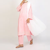 Women's Embroidered Cotton 3Pcs Suit - Pink, Women Shalwar Suits, Chase Value, Chase Value