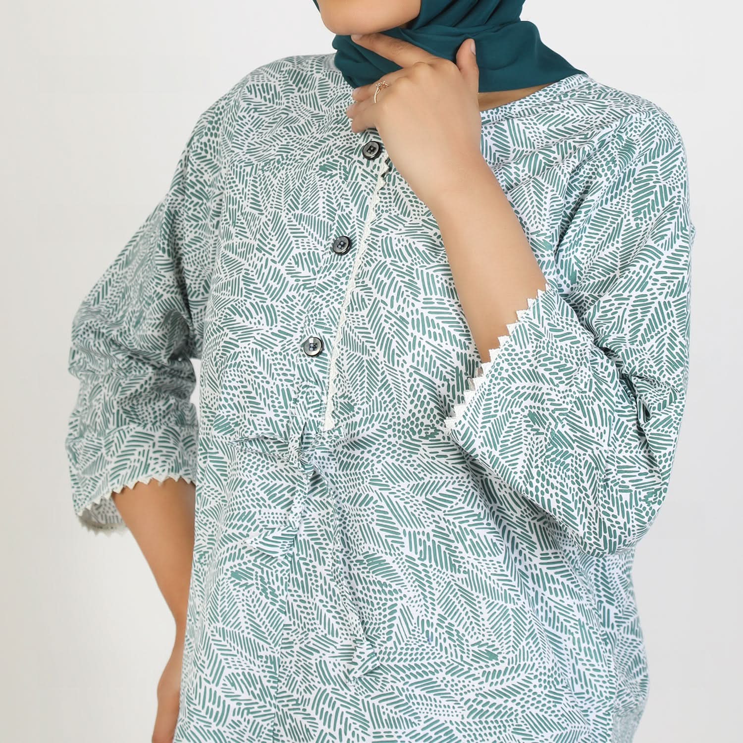 Women's Printed Co-Ords Set - Green, Women Co-Ord Set, Chase Value, Chase Value