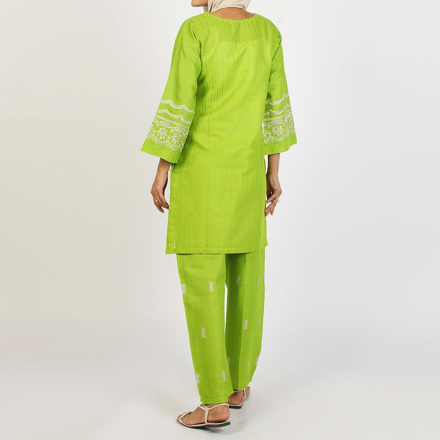 Women's Fancy 2Pcs Suit - Light Green, Women Shalwar Suits, Chase Value, Chase Value