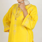 Women's Fancy 2Pcs Suit - Yellow, Women Shalwar Suits, Chase Value, Chase Value