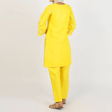 Women's Fancy 2Pcs Suit - Yellow, Women Shalwar Suits, Chase Value, Chase Value