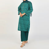 Women's Fancy 2Pcs Suit - Green, Women Shalwar Suits, Chase Value, Chase Value