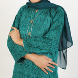 Women's Fancy 2Pcs Suit - Green, Women Shalwar Suits, Chase Value, Chase Value