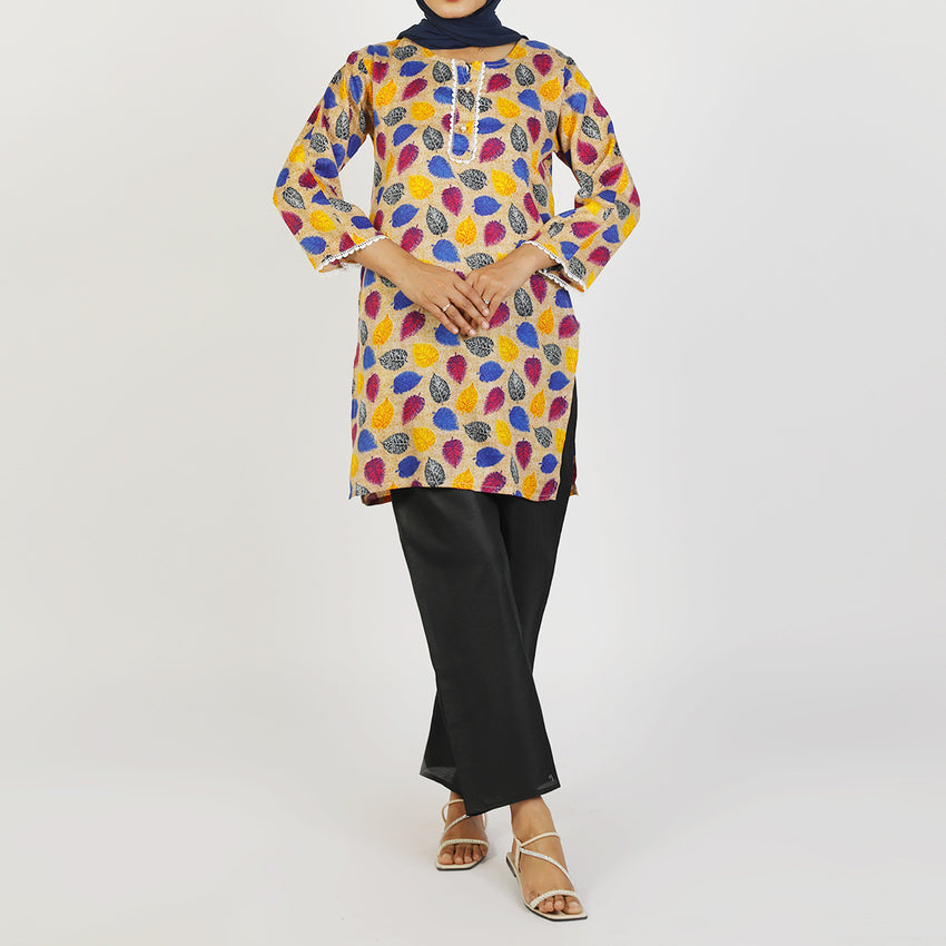 Women's Printed  2Pcs  Suit - Multi Color