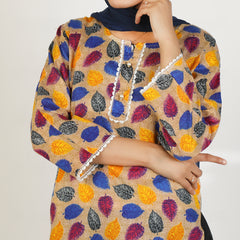 Women's Printed  2Pcs  Suit - Multi Color
