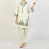 Women's Fancy 2Pcs Suit - White, Women Shalwar Suits, Chase Value, Chase Value