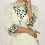 Women's Fancy 2Pcs Suit - White, Women Shalwar Suits, Chase Value, Chase Value