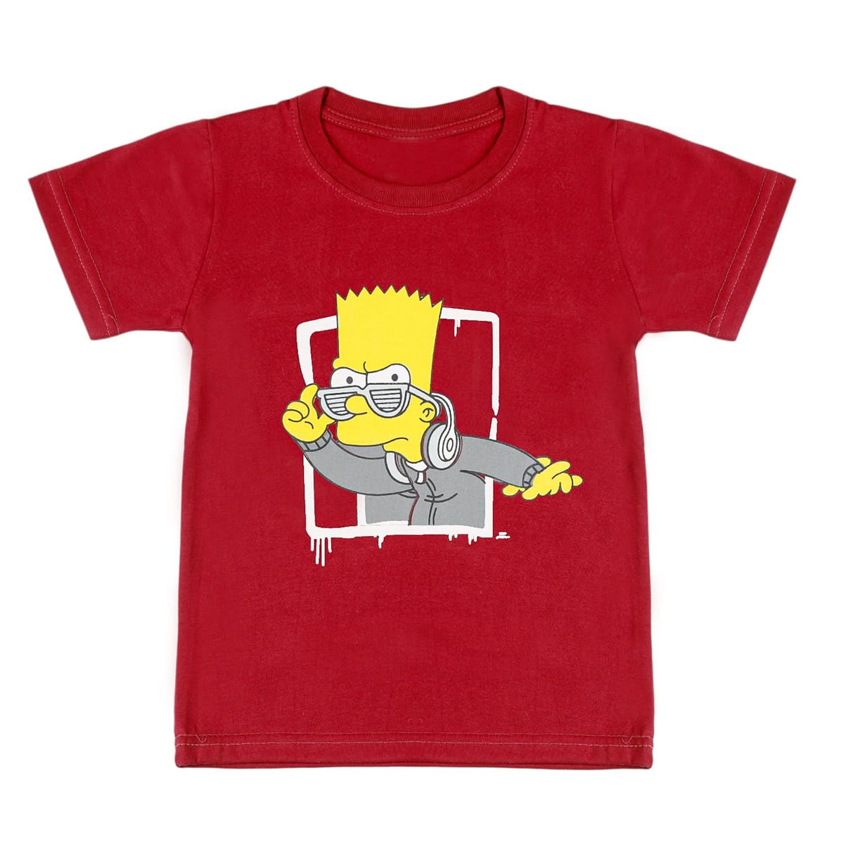 Boys Half Sleeves T-Shirt - Maroon, Boys T-Shirts, Chase Value, Chase Value
