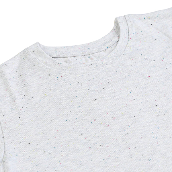 Eminent Girls Half Sleeves T-Shirt - Oatmeal