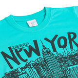 Boys Half Sleeves T-Shirt - Sea Green, Boys T-Shirts, Chase Value, Chase Value