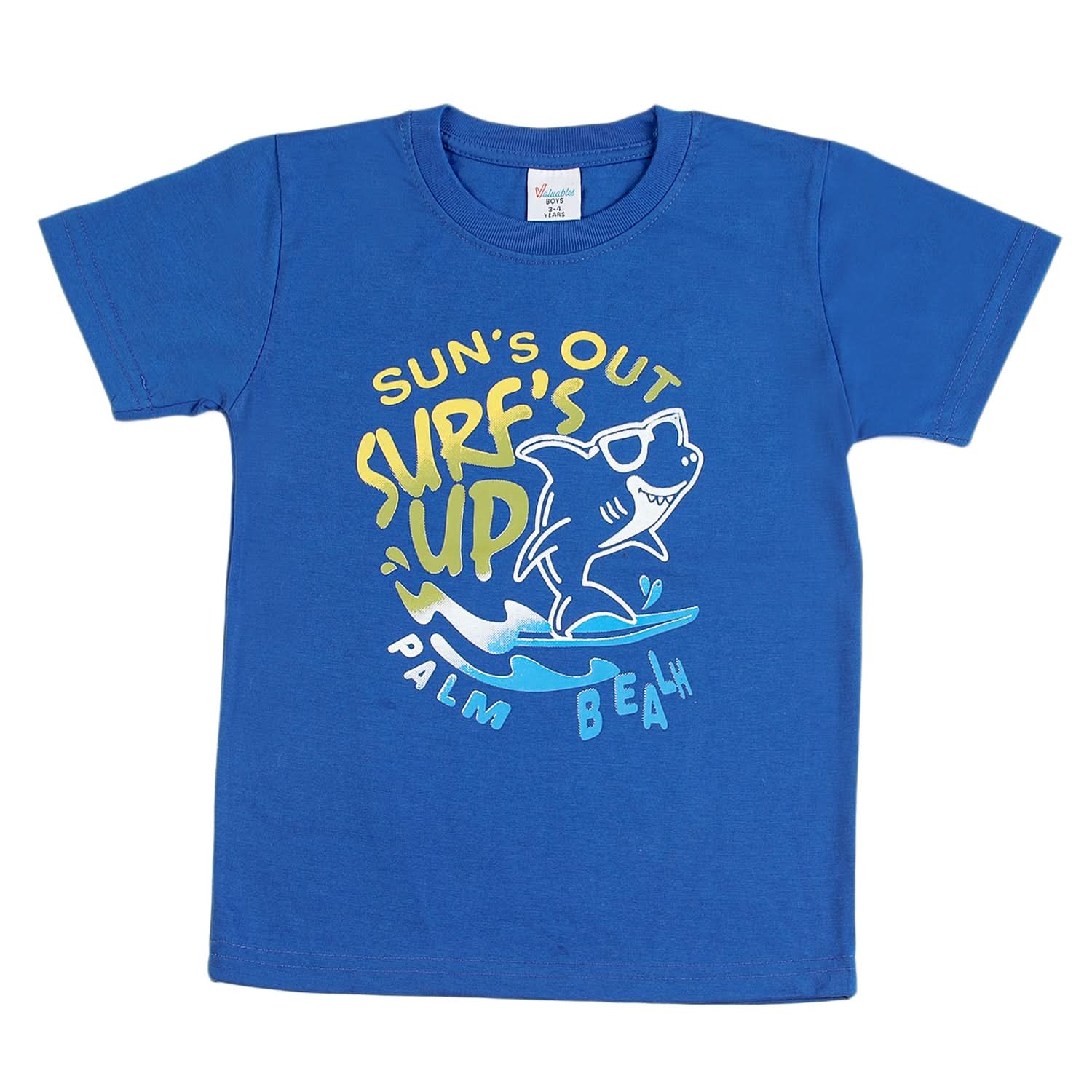 Boys Half Sleeves T-Shirt - Royal Blue, Boys T-Shirts, Chase Value, Chase Value