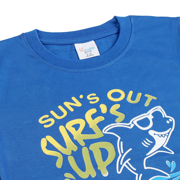 Boys Half Sleeves T-Shirt - Royal Blue