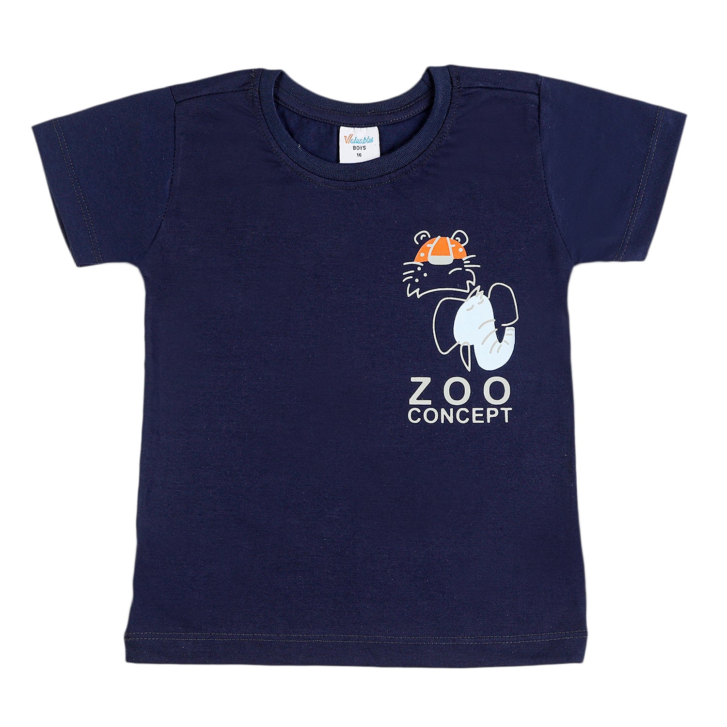 Boys Half Sleeves T-Shirt - Navy Blue, Boys T-Shirts, Chase Value, Chase Value
