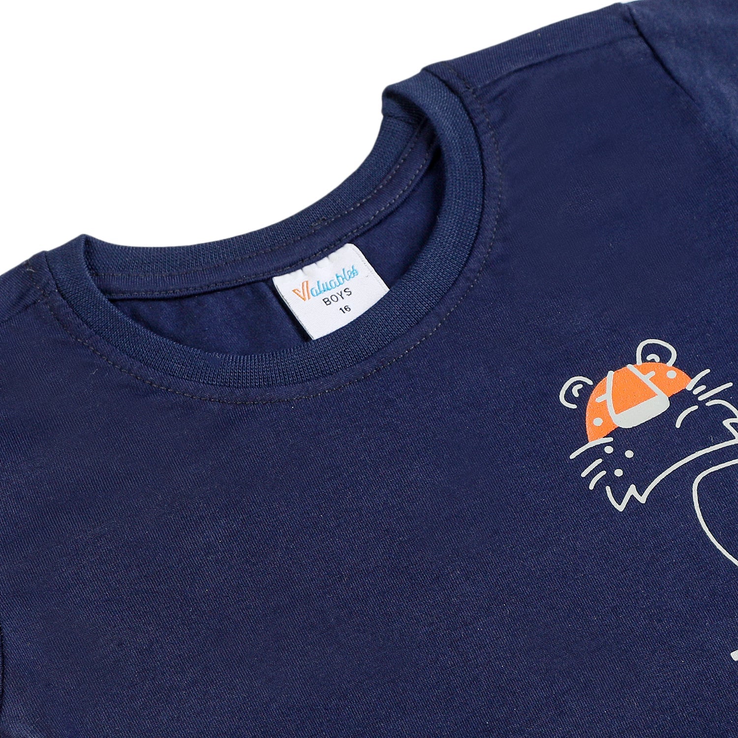 Boys Half Sleeves T-Shirt - Navy Blue, Boys T-Shirts, Chase Value, Chase Value