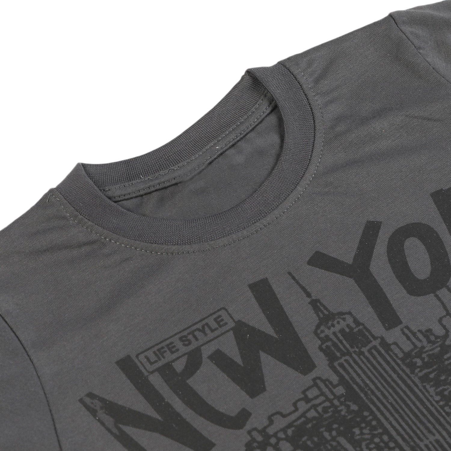 Boys Half Sleeves T-Shirt - Dark Grey, Boys T-Shirts, Chase Value, Chase Value