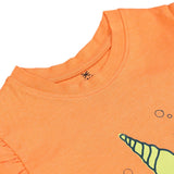 Eminent Girls Half Sleeves T-Shirt - Orange, Girls T-Shirts, Eminent, Chase Value