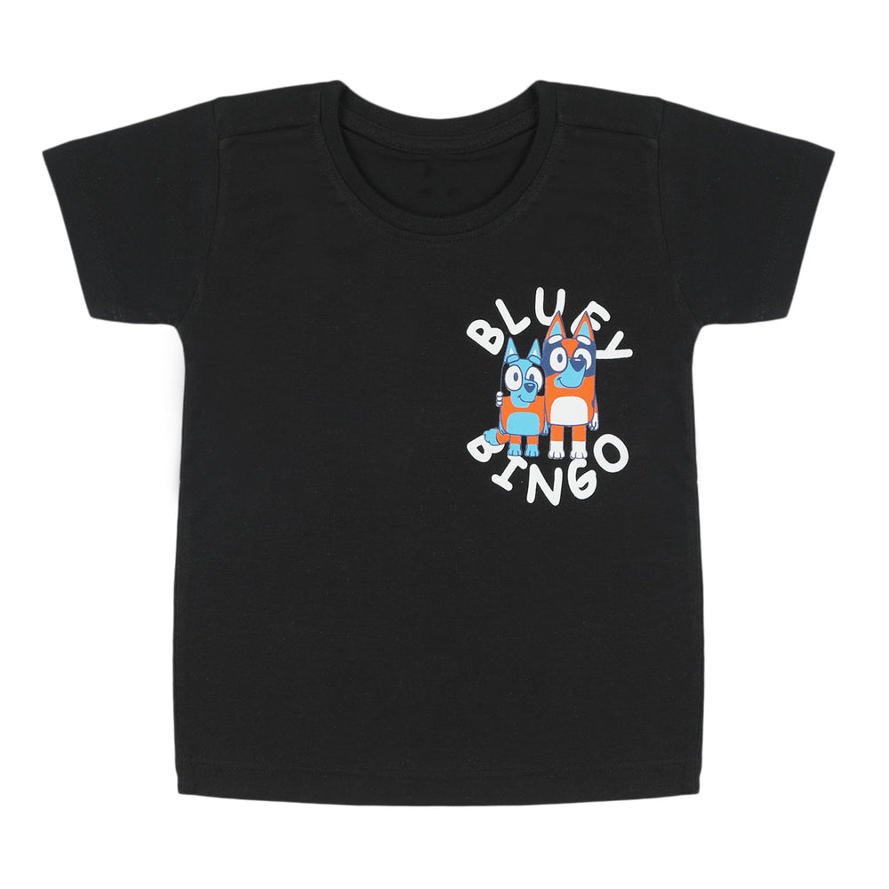 Boys Half Sleeves T-Shirt - Black, Boys T-Shirts, Chase Value, Chase Value