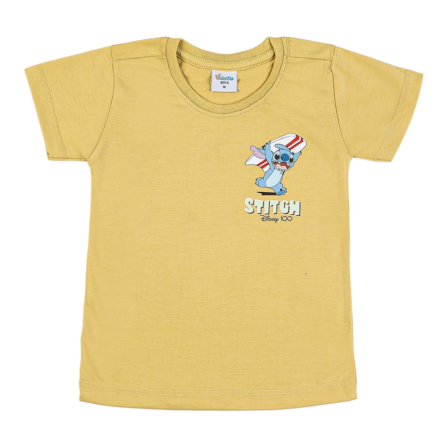 Boys Half Sleeves T-Shirt - Khaki, Boys T-Shirts, Chase Value, Chase Value