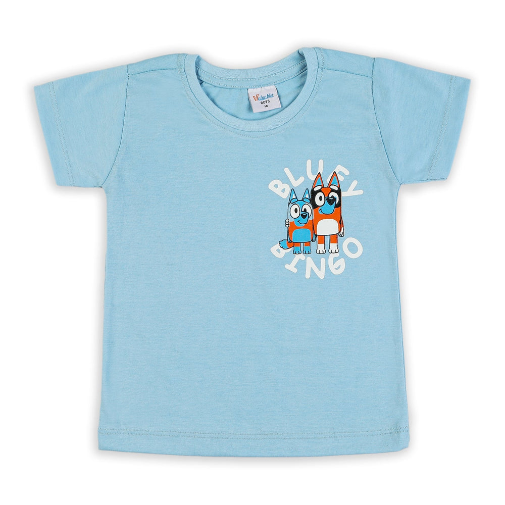 Boys Half Sleeves T-Shirt - Blue, Boys T-Shirts, Chase Value, Chase Value