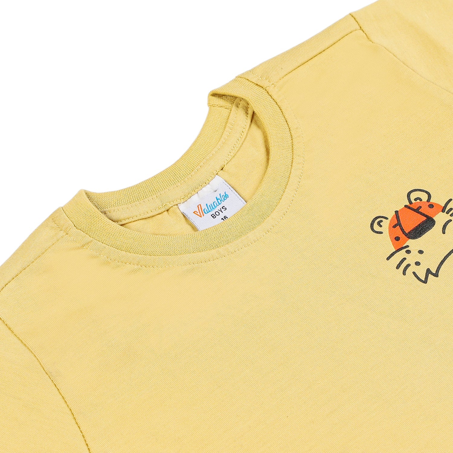 Boys Half Sleeves T-Shirt - Khaki, Boys T-Shirts, Chase Value, Chase Value