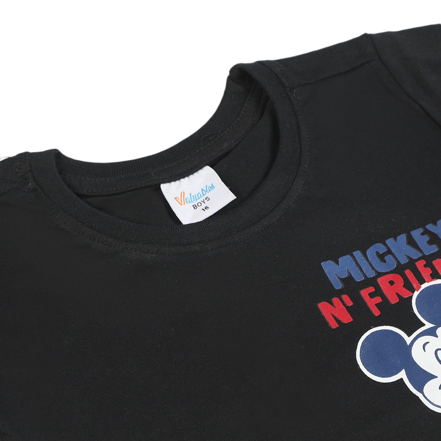 Boys Half Sleeves T-Shirt - Black, Boys T-Shirts, Chase Value, Chase Value