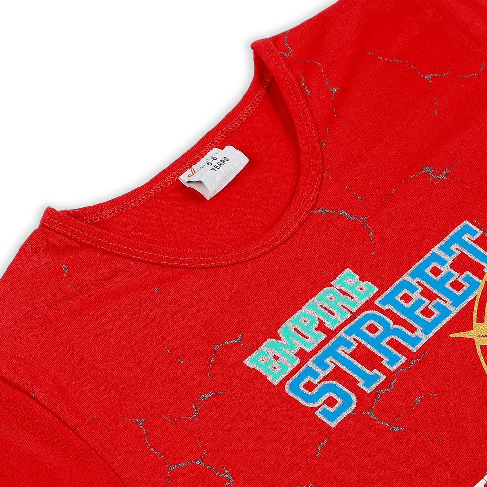 Boys Half Sleeves Short Suit - Red, Boys Sets & Suits, Chase Value, Chase Value