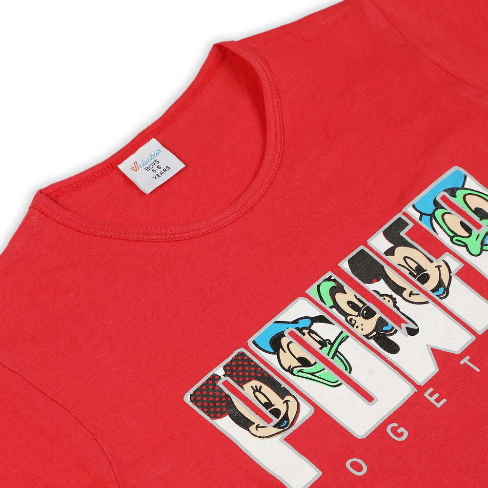 Boys Half Sleeves Short Suit - Red, Boys Sets & Suits, Chase Value, Chase Value