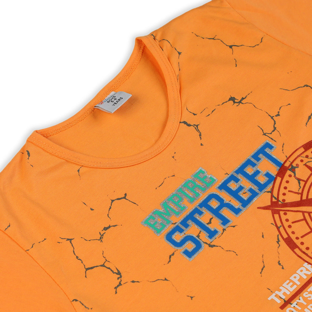 Boys Half Sleeves Short Suit - Orange, Boys Sets & Suits, Chase Value, Chase Value