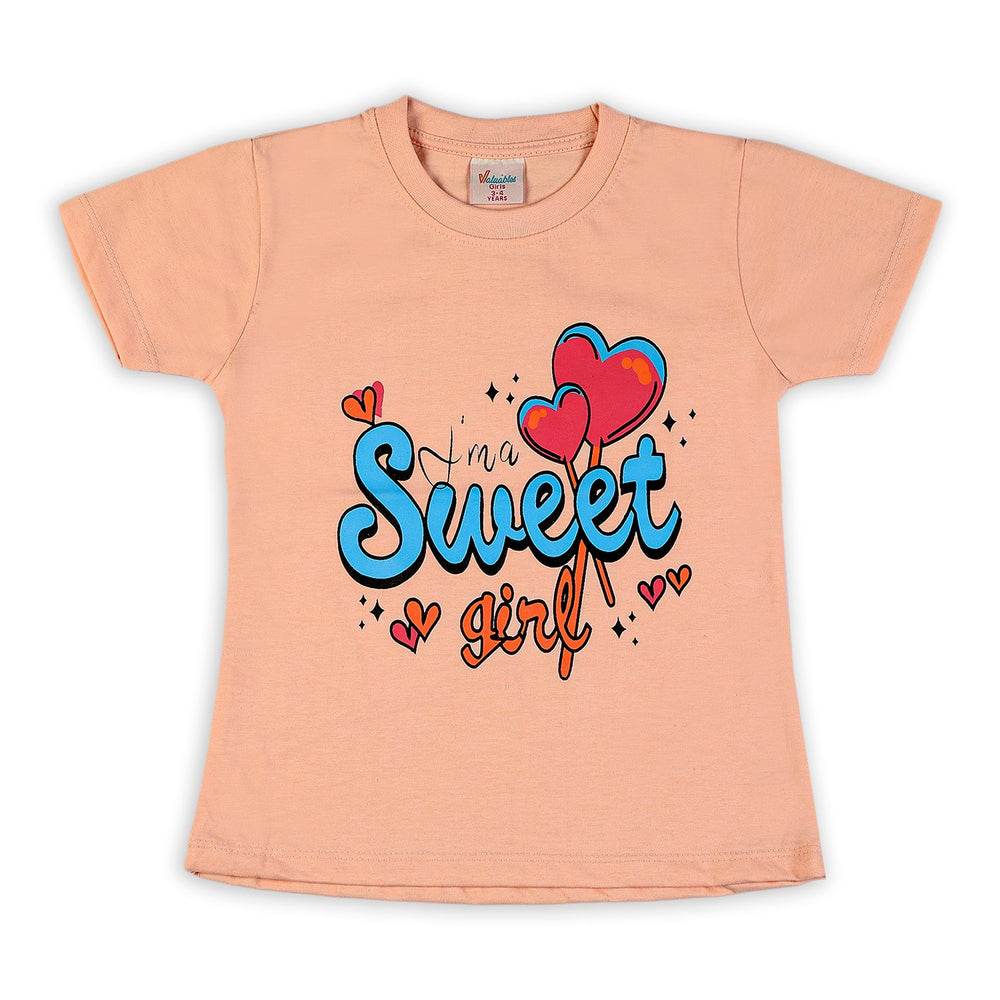 Girls Half Sleeves T-Shirt, Girls T-Shirts, Chase Value, Chase Value