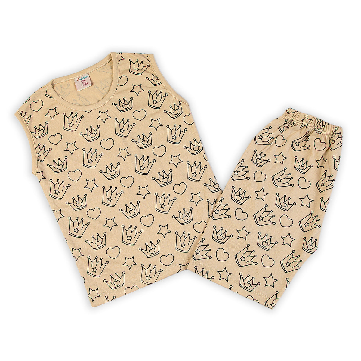 Girls Sando Suit - Fawn, Girls Suits, Chase Value, Chase Value