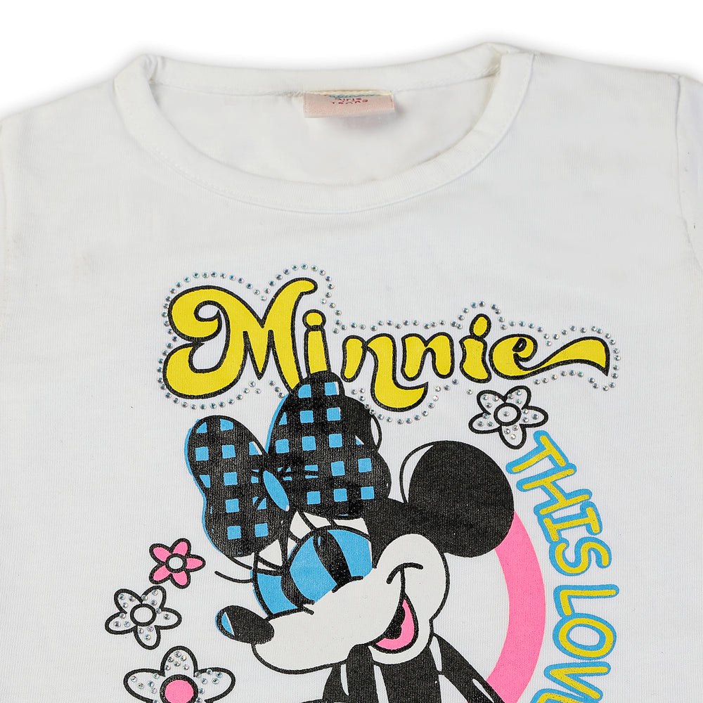 Girls Half Sleeves Skirt Suit - White, Girls Suits, Chase Value, Chase Value