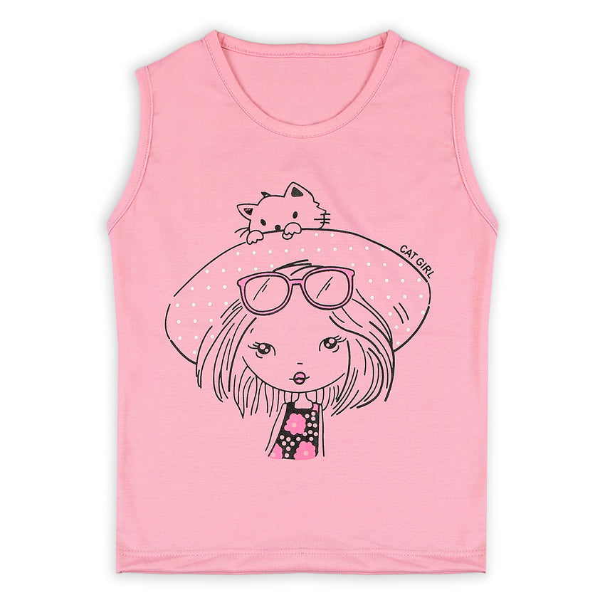Girls Sando T-Shirt - Pink