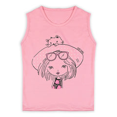 Girls Sando T-Shirt - Pink