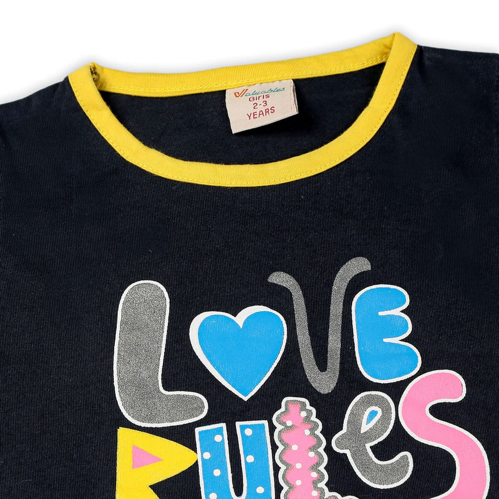 Girls Half Sleeves Tight Suit - Black, Girls Suits, Chase Value, Chase Value