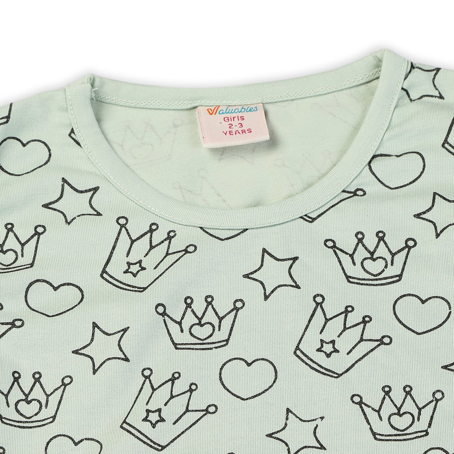 Girls Sando Suit - Cyan, Girls Suits, Chase Value, Chase Value