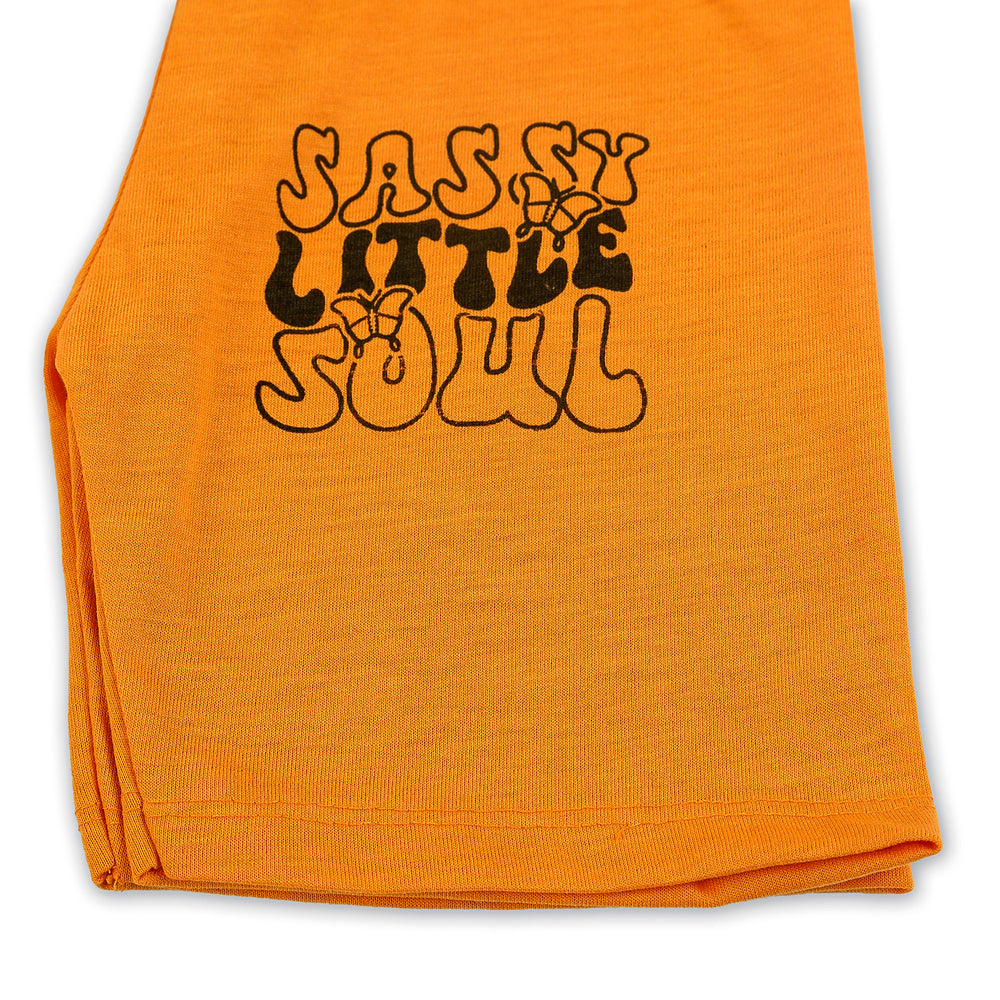 Girls Half Sleeves Suit - Mustard, Girls Suits, Chase Value, Chase Value