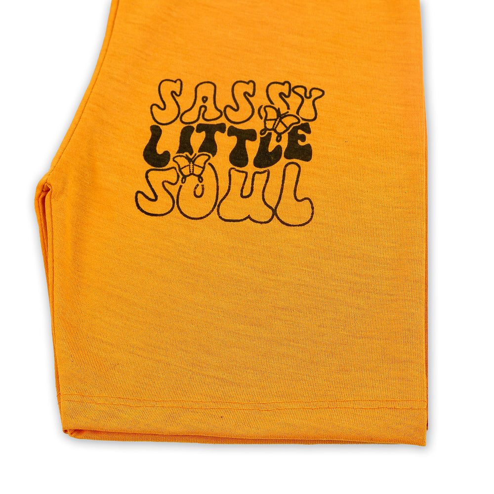 Girls Half Sleeves Suit - Mustard, Girls Suits, Chase Value, Chase Value