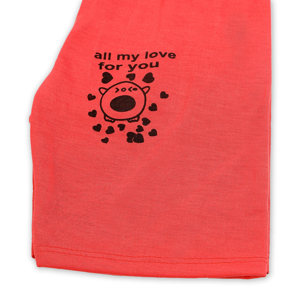 Girls Half Sleeves Suit - Orange, Girls Suits, Chase Value, Chase Value