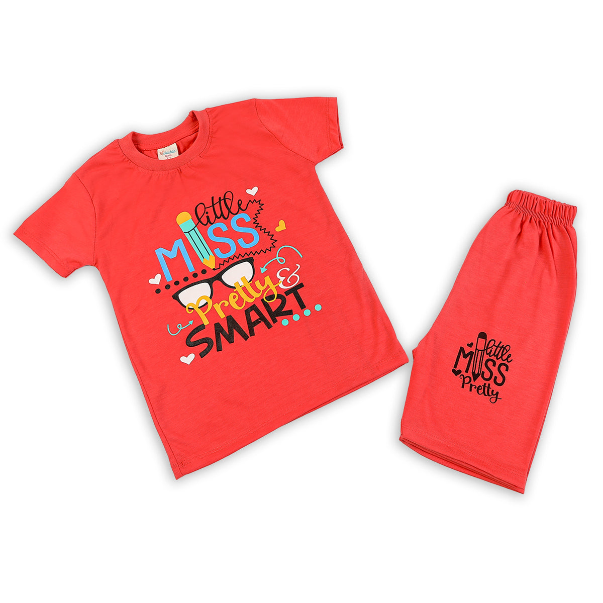Girls Half Sleeves Suit - Orange, Girls Suits, Chase Value, Chase Value