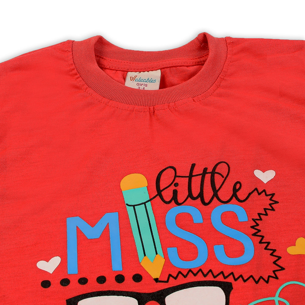 Girls Half Sleeves Suit - Orange, Girls Suits, Chase Value, Chase Value