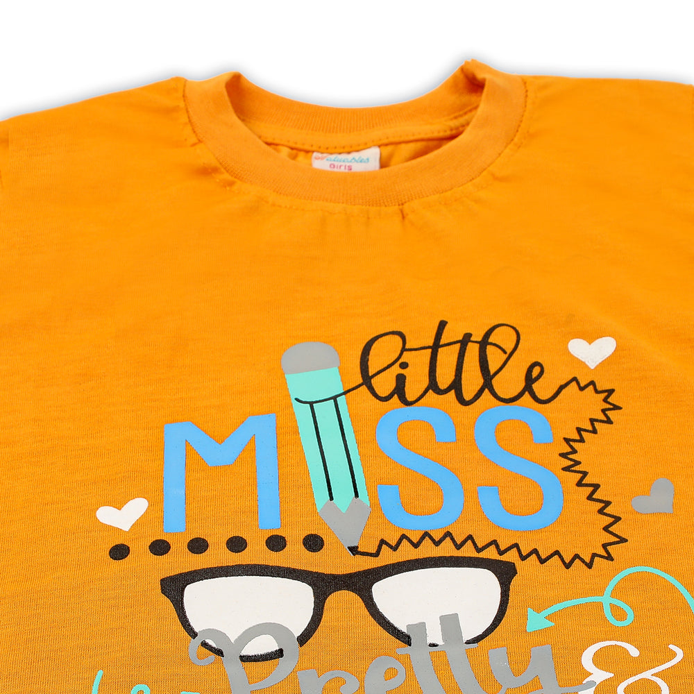 Girls Half Sleeves Suit - Mustard, Girls Suits, Chase Value, Chase Value